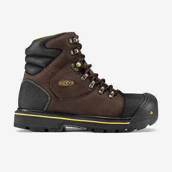 KEEN Férfi Milwaukee 6" (Steel Toe) Munkavédelmi Bakancs Sötét Barna